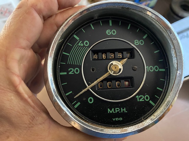 Porsche 356 og speddometer